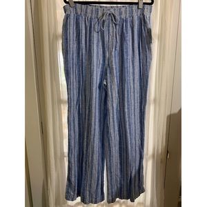 Blue Linen Pants